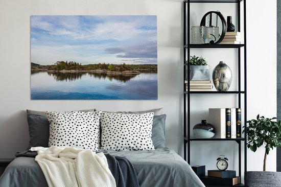 Mer du Nord à Noordwegen 140x90 cm - Tirage photo sur toile (Décoration murale salon / chambre) / Mer et plage