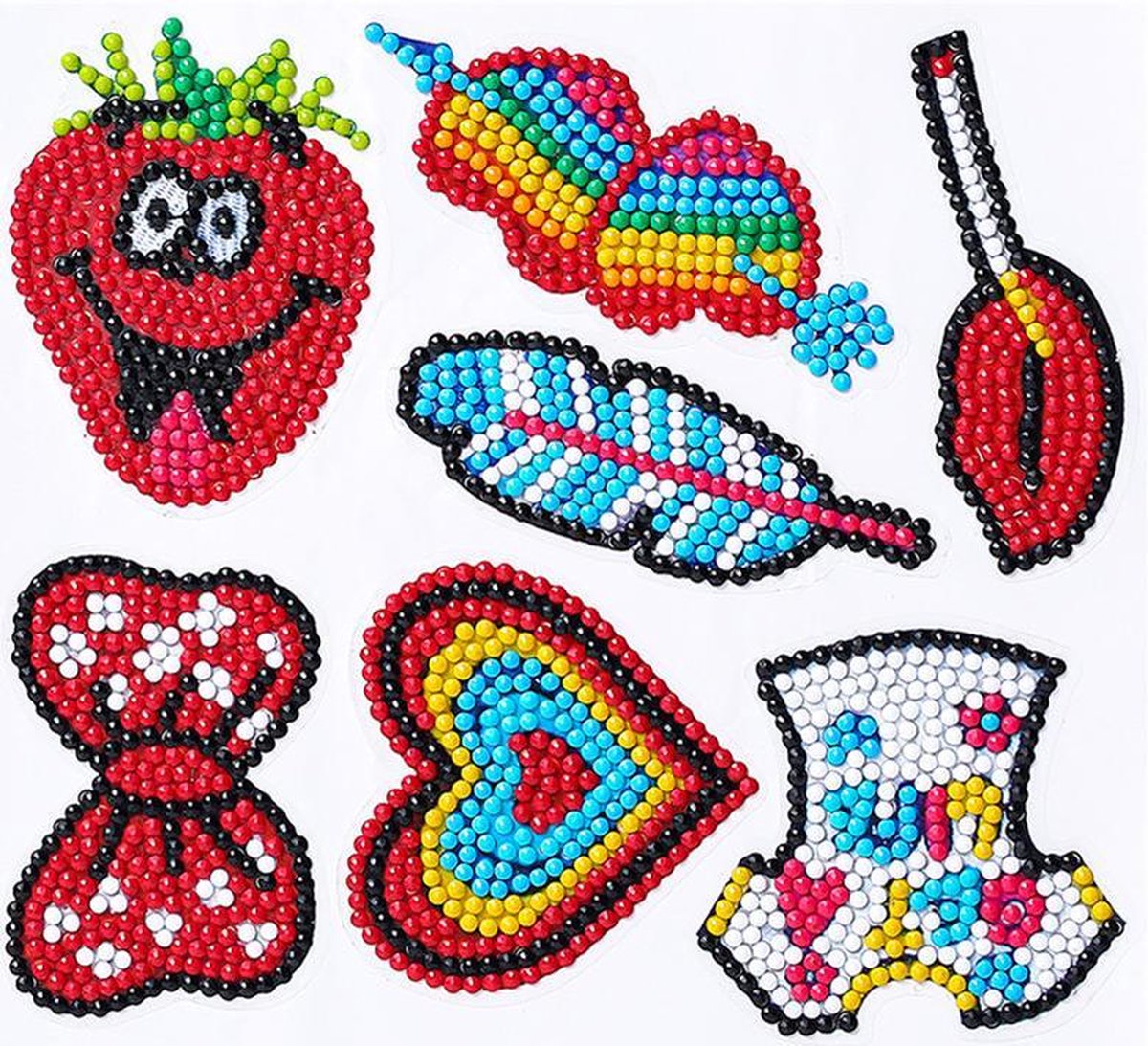 Stickervellen - Stickers voor kinderen en volwassenen - Diamond painting Stickers - Crazy