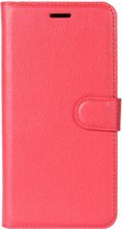 Samsung Galaxy J3 (2017) Hoesje - Mobigear - Classic Serie - Kunstlederen Bookcase - Rood - Hoesje Geschikt Voor Samsung Galaxy J3 (2017)