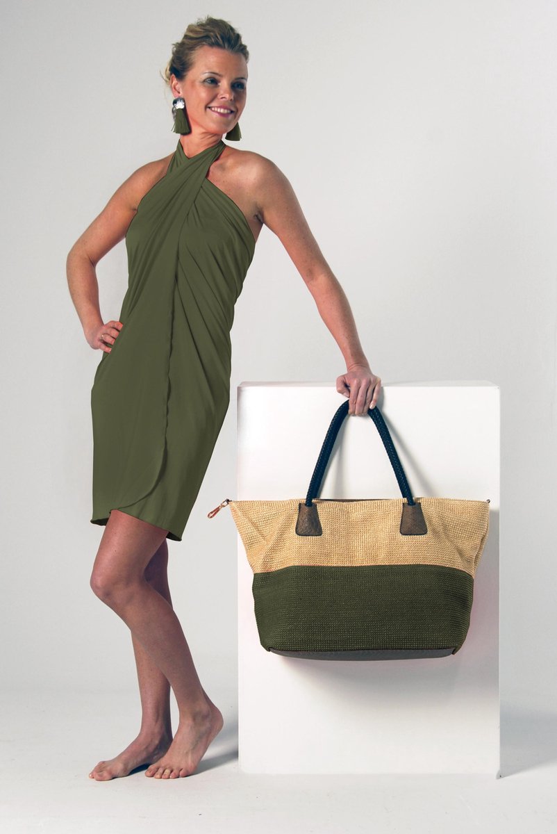 Donne del Sole - Pareo Pia - Kaki - Omslagdoek