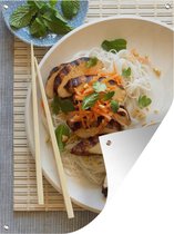 Plat avec vinaigrette de la cuisine asiatique 30x40 cm - petit