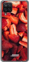 6F hoesje - geschikt voor Samsung Galaxy A12 - Transparant TPU Case - Strawberry Fields #ffffff