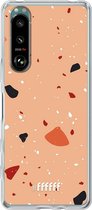 6F hoesje - geschikt voor Sony Xperia 5 III -  Transparant TPU Case - Terrazzo N°5 #ffffff