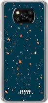 6F hoesje - geschikt voor Xiaomi Poco X3 Pro -  Transparant TPU Case - Terrazzo N°9 #ffffff