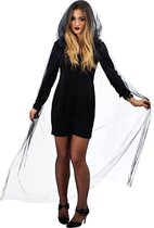 PTIT CLOWN - Volwassen zwarte cape met capuchon