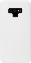 - ADEL Siliconen Back Cover Softcase Hoesje Geschikt voor Samsung Galaxy Note 9 - Wit