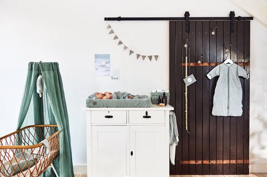 Jollein - Baby Sluier Vintage (Ash Green) - Baby Sluier, Hemeltje - 155cm — afbeelding 2