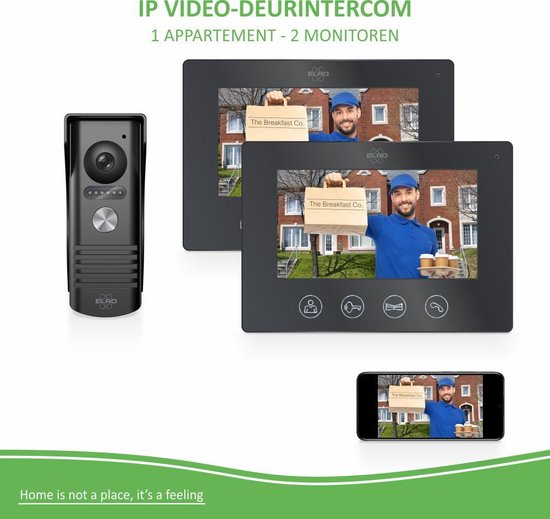 7 pouces sans fil / wifi Smart Ip Video Door Téléphone Intercom Système d' interphone