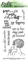Sip Happens Clear Stamps (T-105)