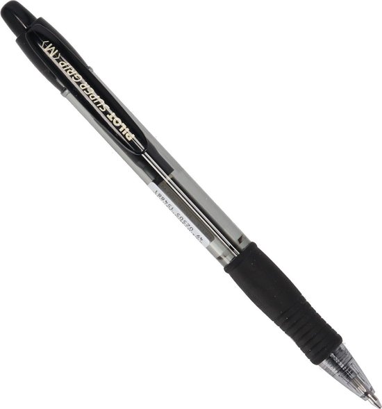 Foto: Pilot balpen super grip m 0 3 mm navulbaar 14 5 cm zwart