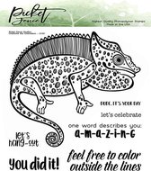 Charlotte The Chameleon Clear Stamps (CC-101)