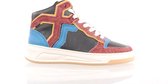 BRONX Damessneaker "OLD-COSMO HIGH TOP" - blauw/bordo - maat 36