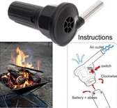 Barbecue aanjager - barbecues blower - BBQ ventilator - BBQ electrische ventilator- BBQ blazer - electrisch - batterij inbegrepen