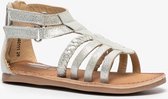 Groot leren meisjes sandalen - Zilver - Maat 29 - Echt leer