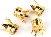 TT-products ventieldoppen Gold Crown - Gouden kroon - 4 stuks