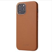 IYUPP Leren telefoonhoesje geschikt voor Apple iPhone 12 / 12 Pro Hoesje Leer Bruin - Premium