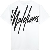 Malelions Men Oversized Signature T-Shirt - White/Black