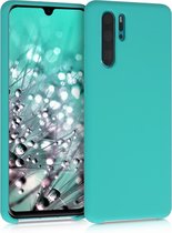 kwmobile telefoonhoesje voor Huawei P30 Pro - Hoesje met siliconen coating - Smartphone case in mat turquoise