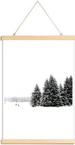 JUNIQE - Posterhanger White White Winter 2/2 -30x45 /Grijs & Wit