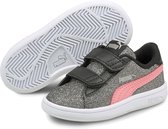 Puma Smash V2 Glitz Glam meisjes sneakers - Zwart - Maat 21