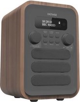 Denver DAB+ Radio - Digitaal display - hout