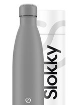 Slokky - Mono Grey Thermosfles & Dop - 500ml