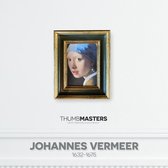 Meisje met de parel -detail- in zwarte lijst - 19x24cm  | Thumbmasters | Klein meesterwerk van Johannes Vermeer