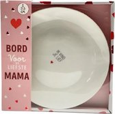 Bord voor de liefste mama 21.5 cm