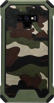 ADEL Kunststof Bumper Case Hoesje Geschikt Voor Samsung Galaxy Note 9 - Camouflage Groen