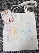 juf - meester - bedankje - tas - juffendag - leerkrachten - cadeautje - kado - teacher gift