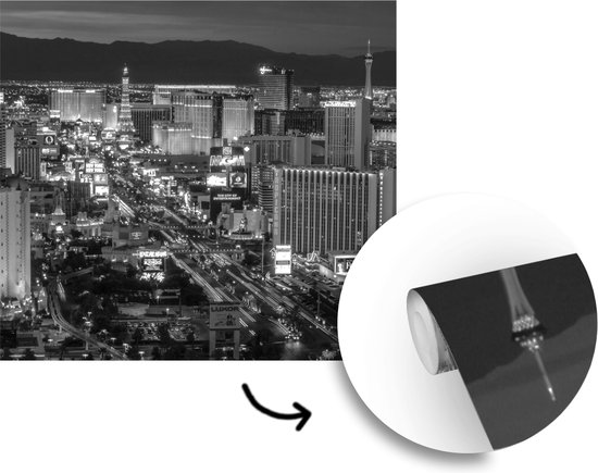 Papier Peint - Papier Papier peint photo Las Vegas la Nuit - Largeur 350 cm x Hauteur 350 cm
