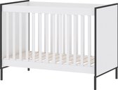 Cabino Baby Bed / Ledikant Dalton 60x120 cm Verstelbare Bodem - Wit