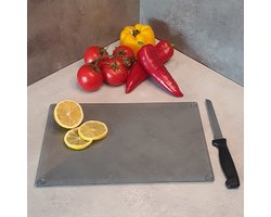 Smoke- Rookglas Tempered Glassnijplank 20cm × 30cm - Glazen snijplak