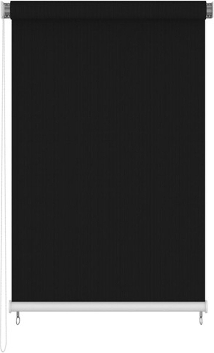 vidaXL Rolgordijn voor buiten 140x230 cm zwart