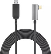 NÖRDIC FVRCA50 VR Link Glasvezel kabel - USB-C naar USB-A - USB3.2 Gen2 - 10Gbps - Geschikt voor Oculus Quest 2 - 5m - Zwart