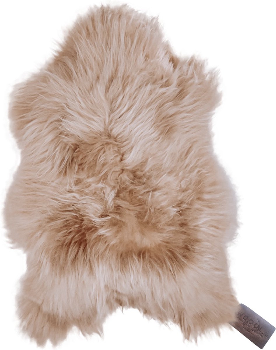 WOOOL® IJslandse Schapenvacht - Beige XS (80x45cm) 100% Echte Schapenvachten - ECO+ Dierenvel