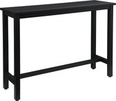 Table de bar Polaza® - Table haute - Pour la Cuisine et le bar - Tables de bar - Tables - Plateau en MDF et cadre en métal - Tables de bar - Zwart