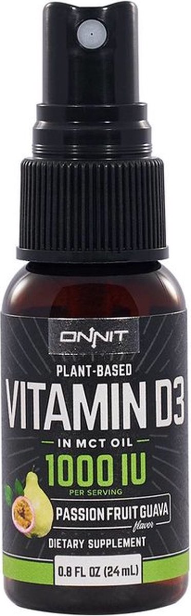 Onnit - Plant Based Vitamin D3 with Vitamin K2 - Passievrucht Guave - 25 mcg (1,000 IU) - 24 ml