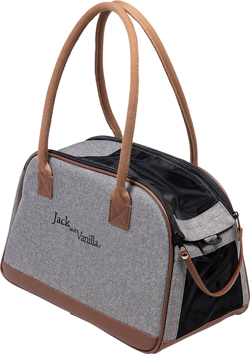 Jack And Vanilla - Draagtassen - Bizou Draagtas - Grijs/bruin - 20cm 43/2029 - 177838