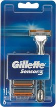 Bol.com 1x scheermes Gillette Sensor 3 met 6 reservemesjes aanbieding
