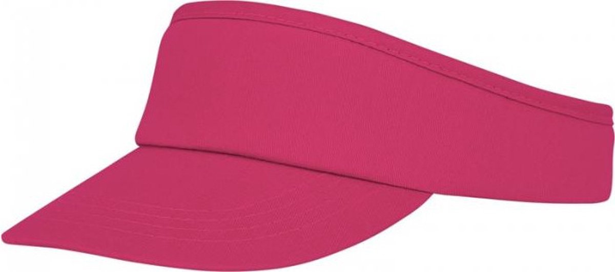 Bullet Sunvisor Zonneklep - volwassenen - roze - katoen - verstelbaar - dames/heren
