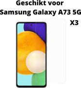 samsung galaxy A73 5G 3x screen protector tempert glas 3mm