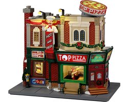Lemax - 'Top Pizza' - Verlichte Attractie met animatie, muziek - Inclusief adapter