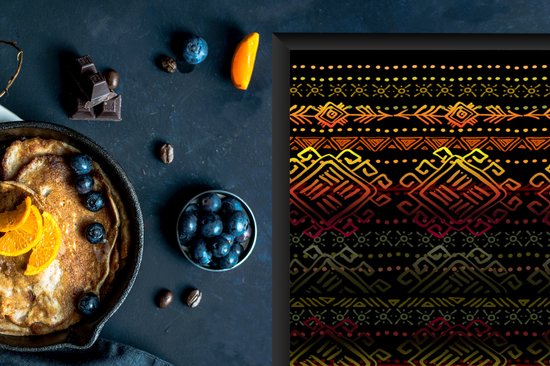 KitchenYeah® Inductie beschermer 57.6x51.6 cm - Afrika - Patronen - Abstract - Kookplaataccessoires - Afdekplaat voor kookplaat - Inductiebeschermer - Inductiemat - Inductieplaat mat