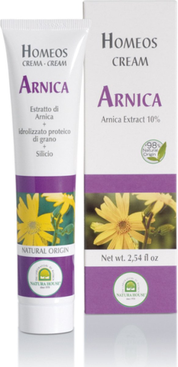 Homeos Arnica Crème - 10% Arnica Extract - 75 ml.