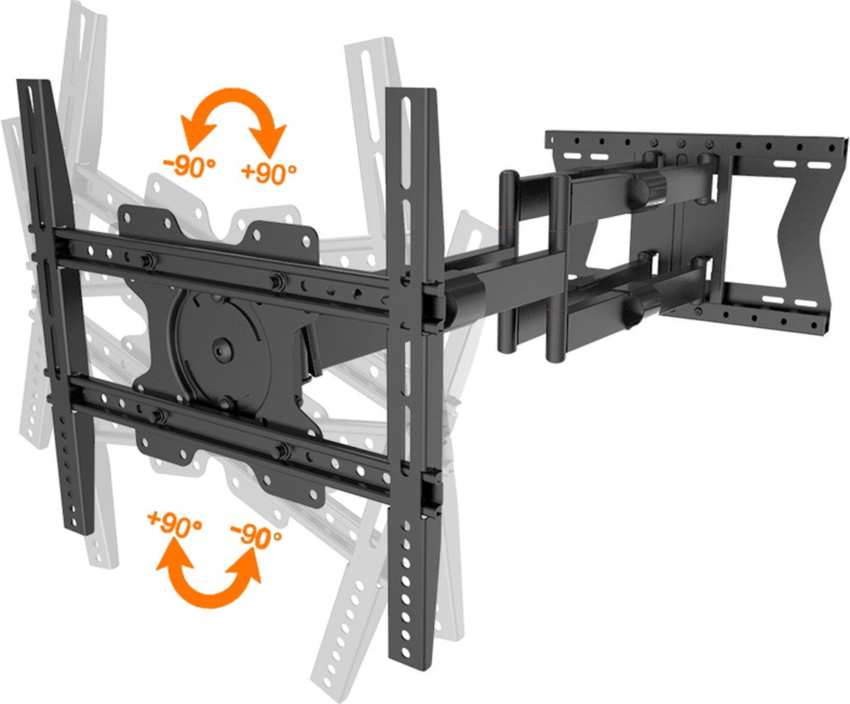 XTRarm Crius Support TV 100 cm Rotate 600 Noir