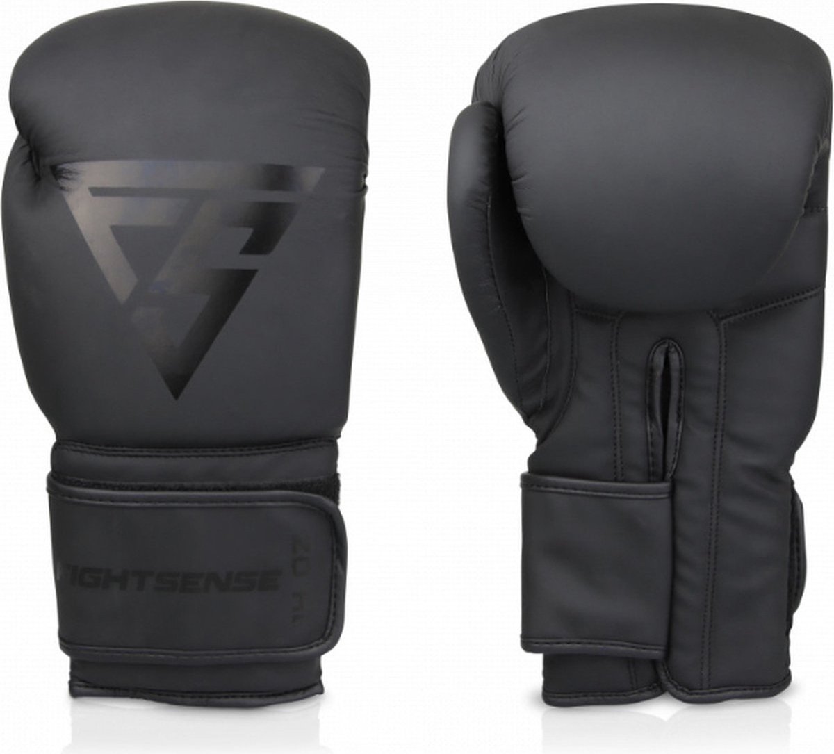 FightSense Eclipse Bokshandschoenen 10 oz – Mat Zwart – Voor Boksen & Kickboksen