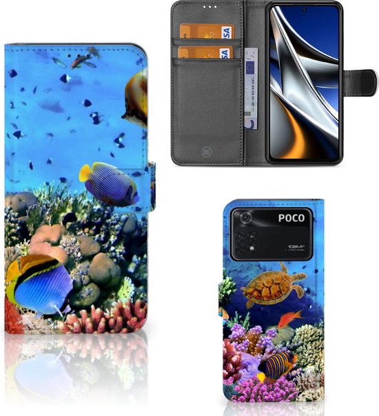 Coque Téléphone Portefeuille Xiaomi Poco X4 Pro 5G GSM Coque Pêche