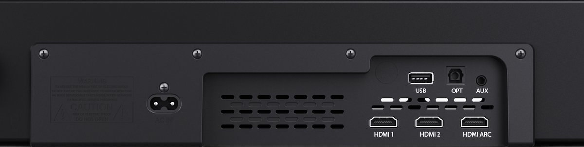 Afbeelding 3 van Majority Sierra Plus Dolby Atmos 2.1.2 Soundbar + Subwoofer - 400W, 3 x HDMI, Bluetooth, Optical, USB