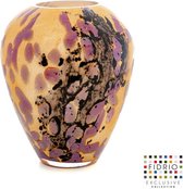 Design vaas Alore - Fidrio TRICOLOR - glas, mondgeblazen bloemenvaas - hoogte 22 cm